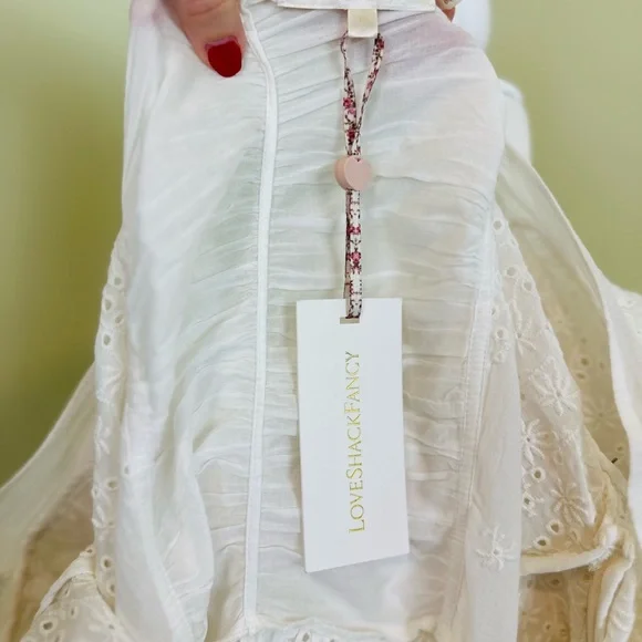 *NWT* LoveShackFancy Preslina White Eyelet Dress - Picture 11 of 12